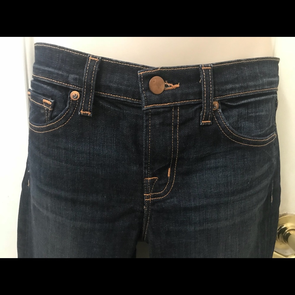 J Brand MID-RISE SKINNY LEG IN DARK VINTAGE sz 26